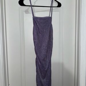 Beautiful Purple Sparkle Mini Dress